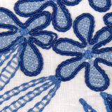 Brunschwig & Fils WOODRUFF EMB BLUE Drapery Fabric