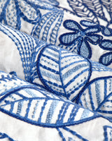 Brunschwig & Fils WOODRUFF EMB BLUE Drapery Fabric