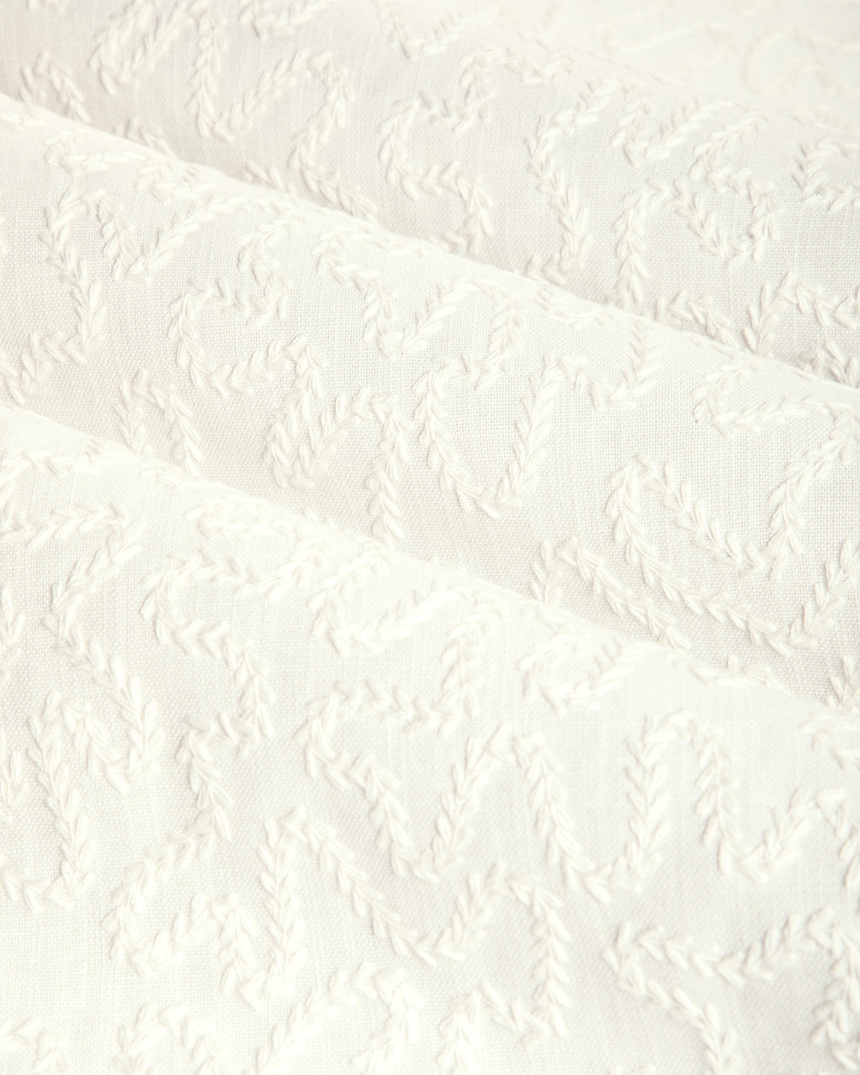 Brunschwig & Fils BRAMBLE EMB IVORY Drapery Fabric