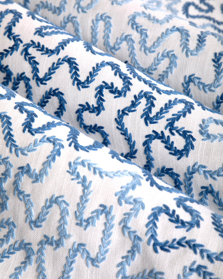 Brunschwig & Fils BRAMBLE EMB BLUE Drapery Fabric