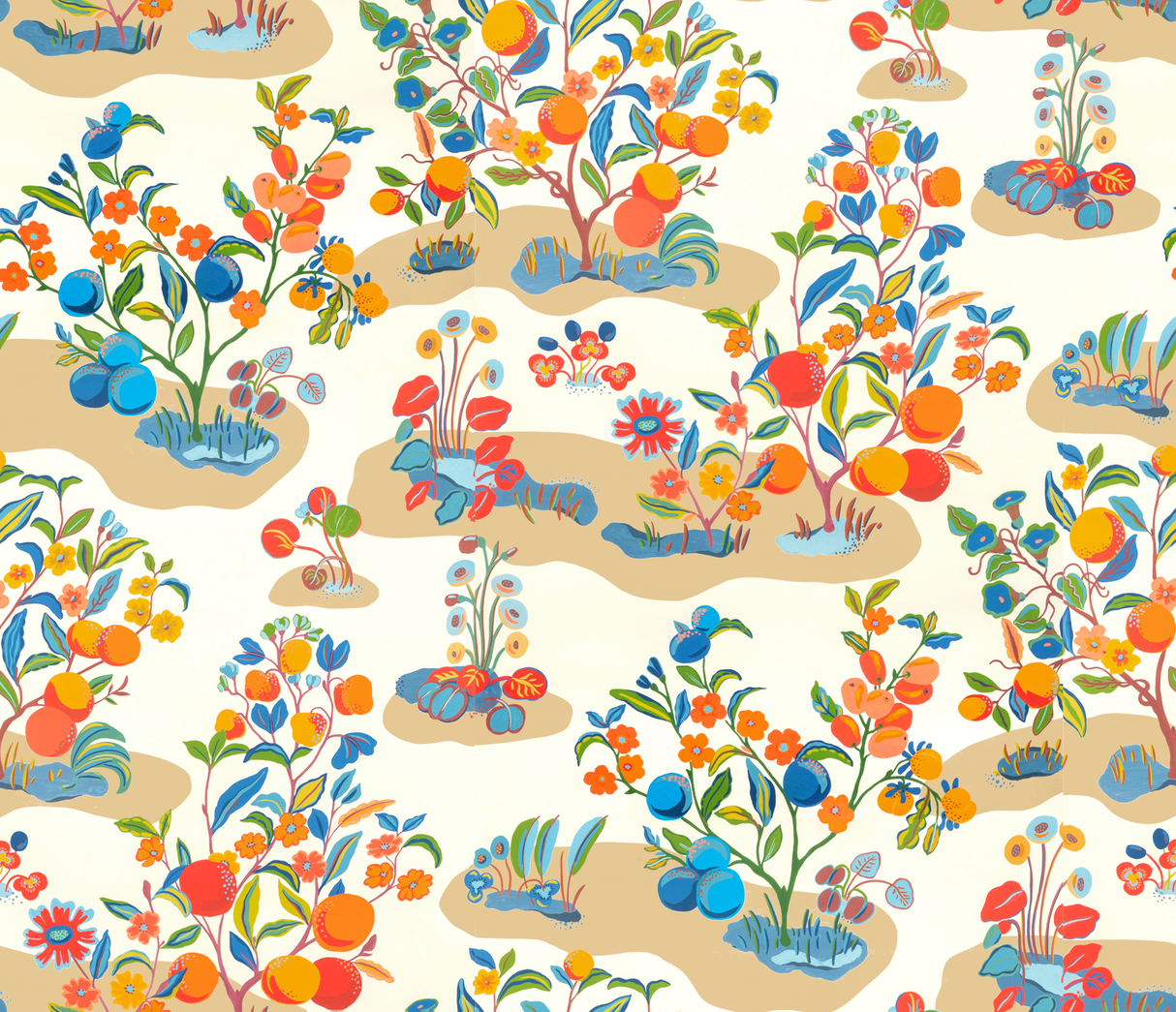 Brunschwig & Fils POMELO MULTI Wallpaper