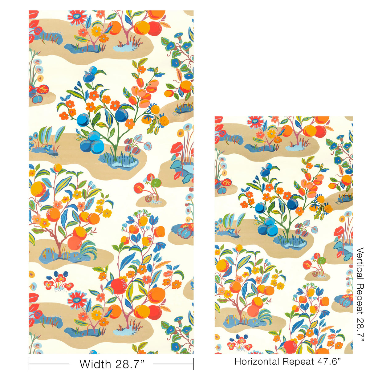 Brunschwig & Fils POMELO MULTI Wallpaper