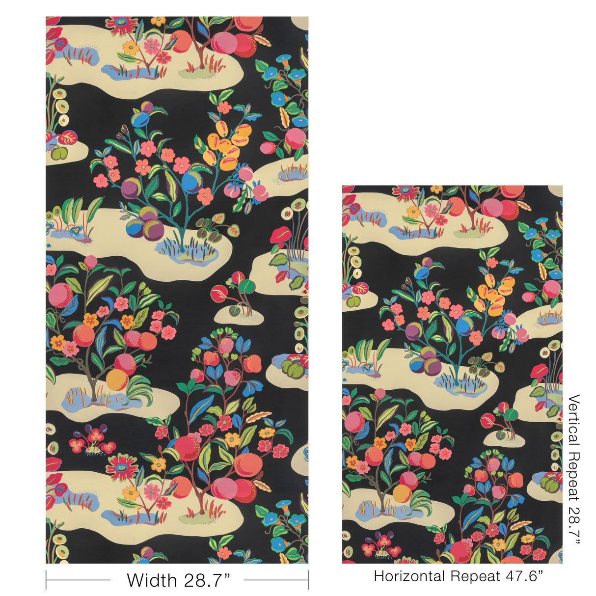 Brunschwig & Fils POMELO NOIR Wallpaper