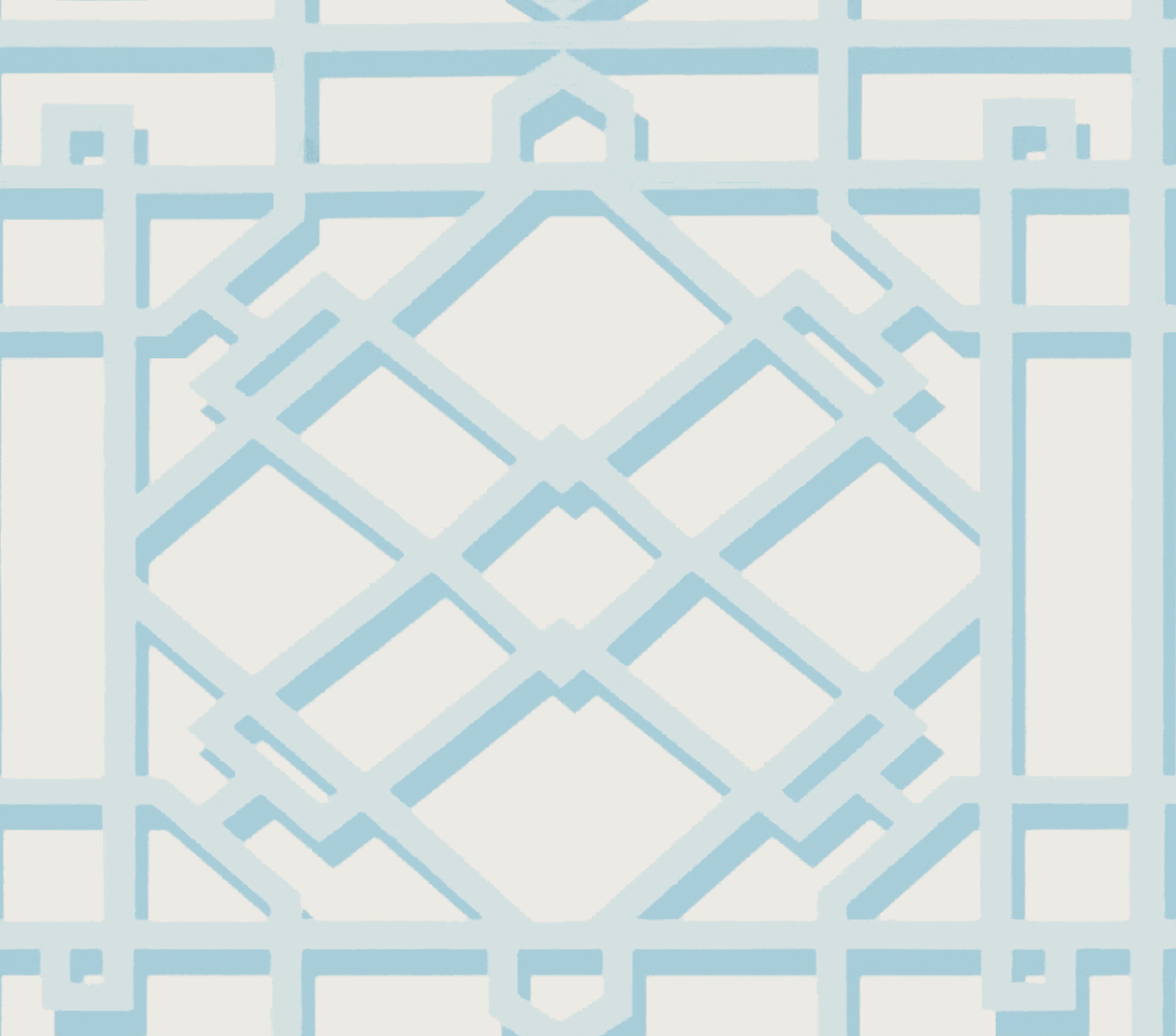 Brunschwig & Fils PAVILION TRELLIS AQUA Wallpaper