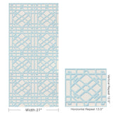 Brunschwig & Fils PAVILION TRELLIS AQUA Wallpaper