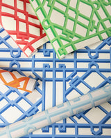 Brunschwig & Fils PAVILION TRELLIS AQUA Wallpaper