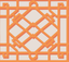 Brunschwig & Fils PAVILION TRELLIS ORANGE Wallpaper