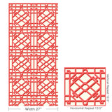 Brunschwig & Fils PAVILION TRELLIS RED Wallpaper