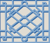 Brunschwig & Fils PAVILION TRELLIS DELFT Wallpaper