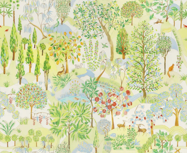 Brunschwig & Fils FOLKLORE MEADOW Wallpaper