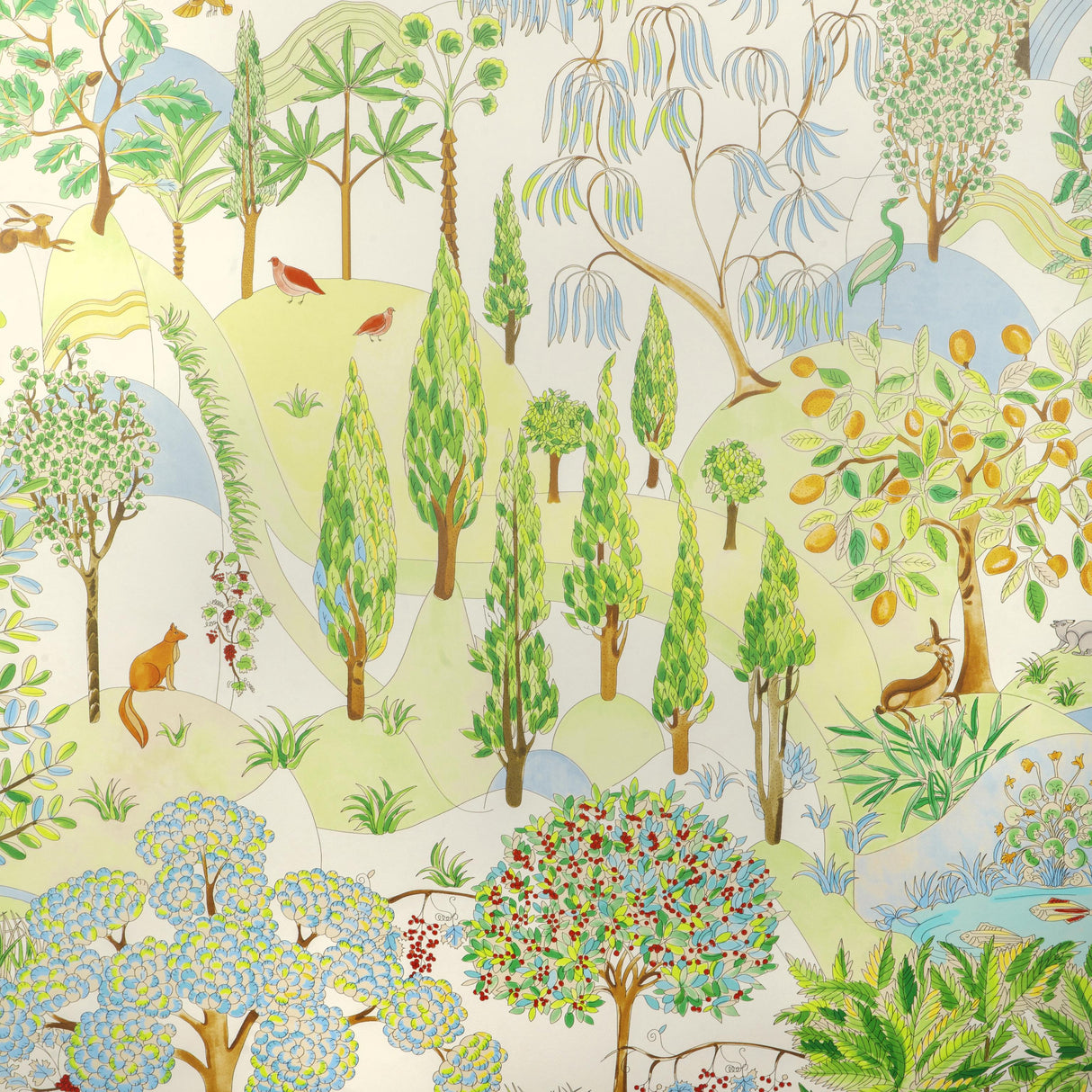 Brunschwig & Fils FOLKLORE MEADOW Wallpaper