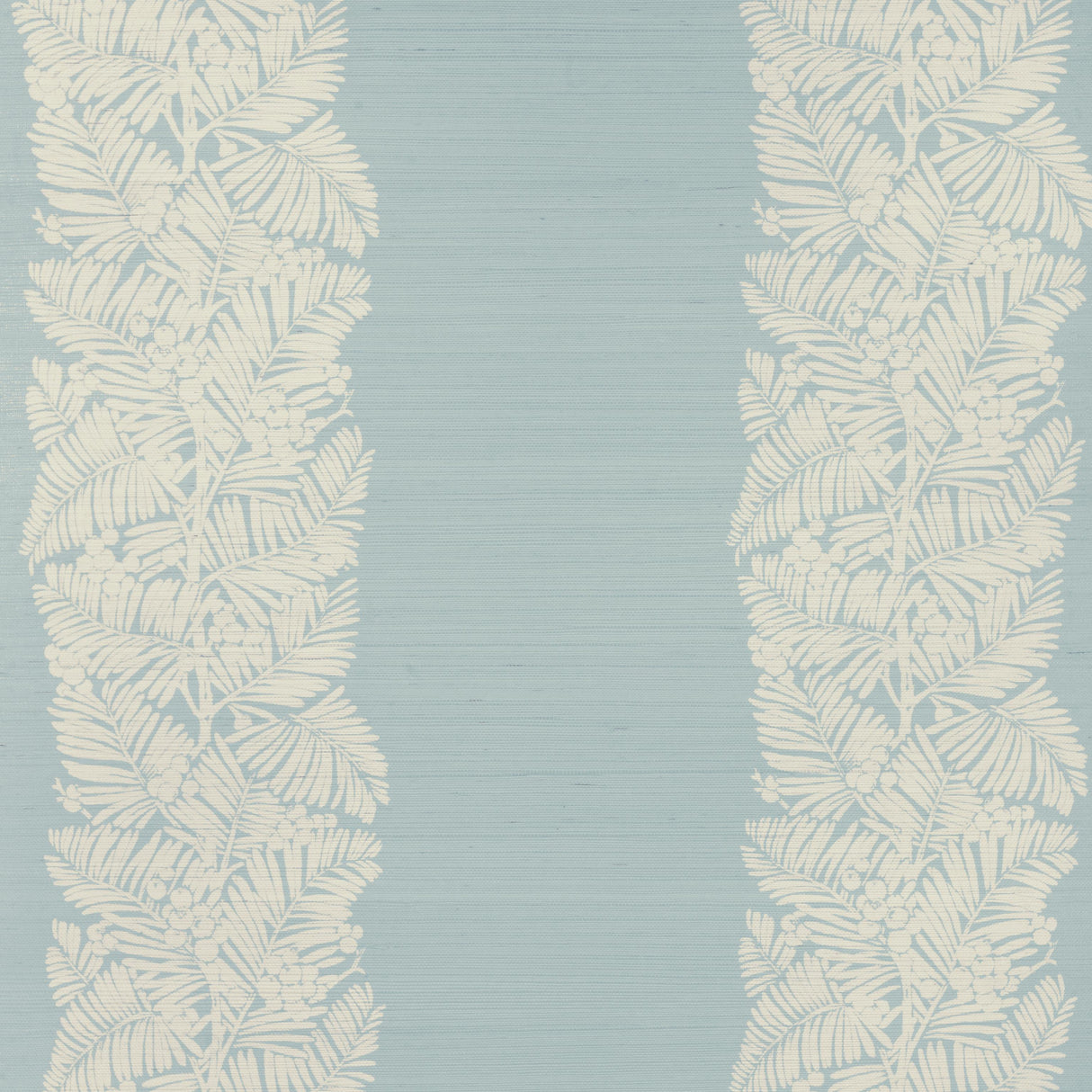 Brunschwig & Fils PALMAR SISAL AQUA Wallpaper