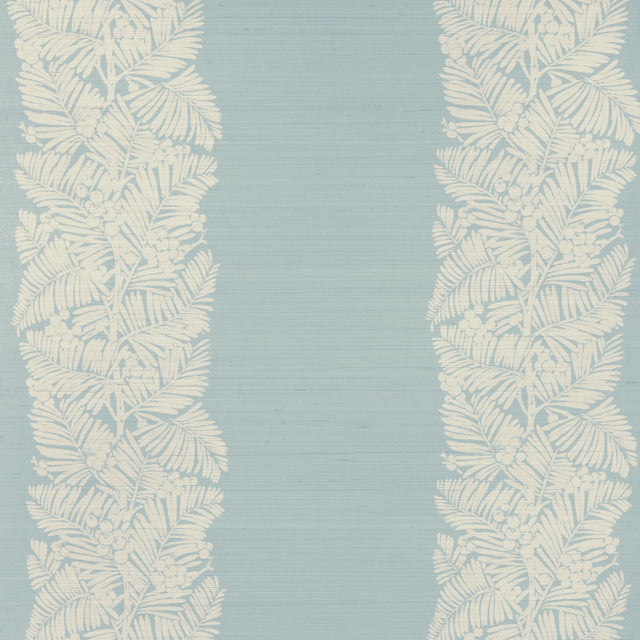 Brunschwig & Fils PALMAR SISAL AQUA Wallpaper