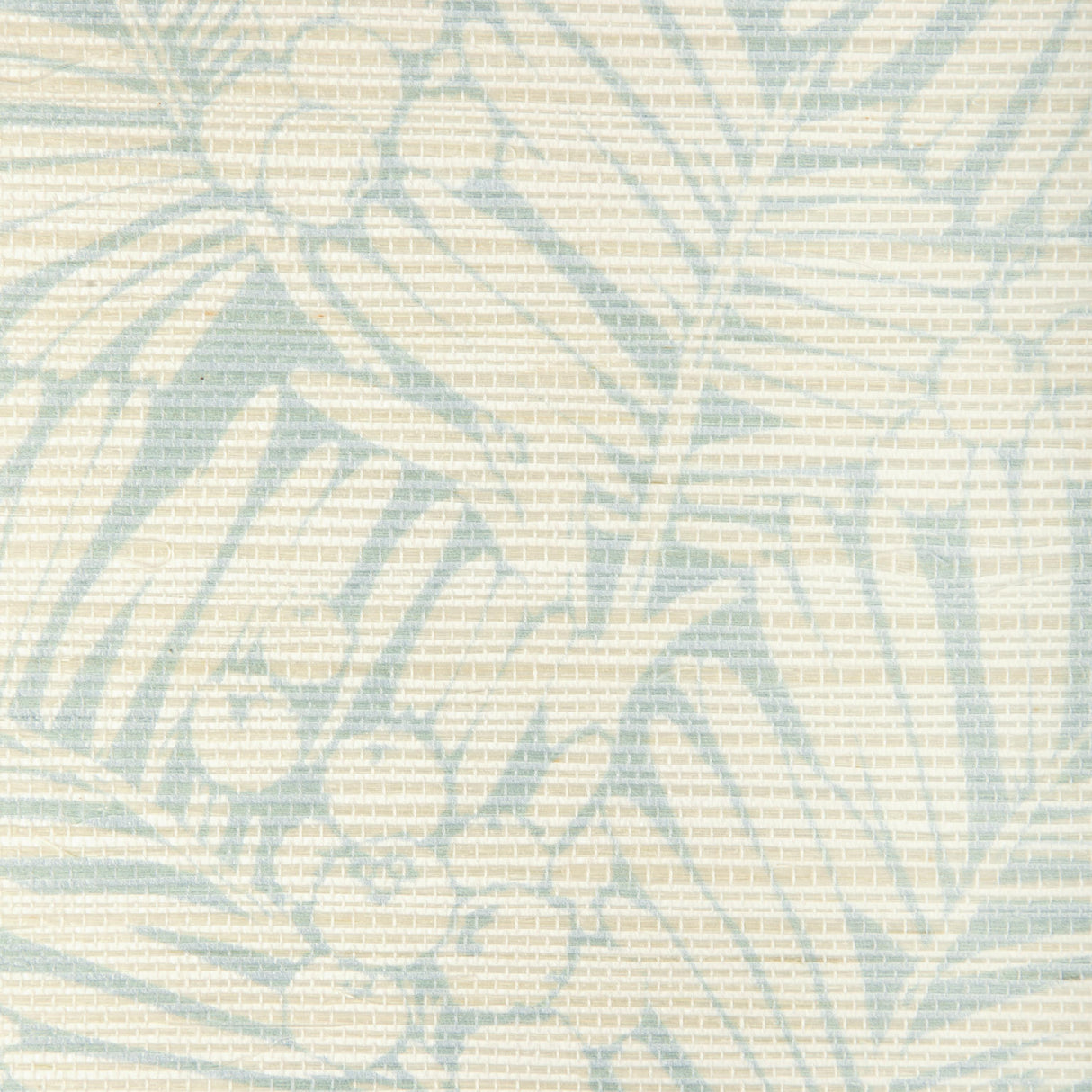 Brunschwig & Fils PALMAR SISAL AQUA Wallpaper