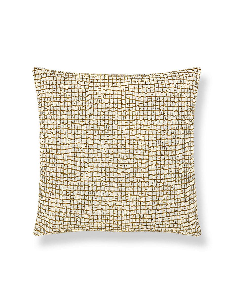 Scalamandre Troya Beach Outdoor 22 X 22 - Gold Decorative Pillow