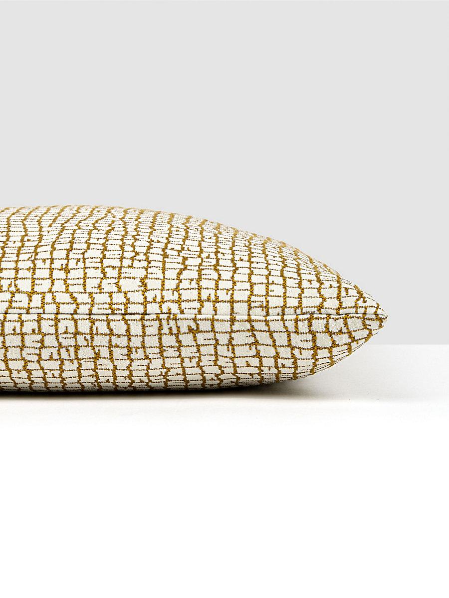 Scalamandre Troya Beach Outdoor 22 X 22 - Gold Decorative Pillow