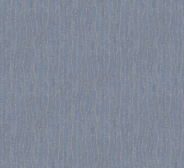 Thibaut BRERA Blue/Gold Wallpaper