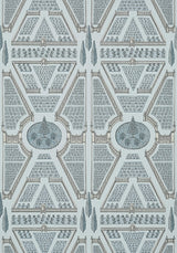 Thibaut PANTELLERIA Beige/Light Blue Wallpaper