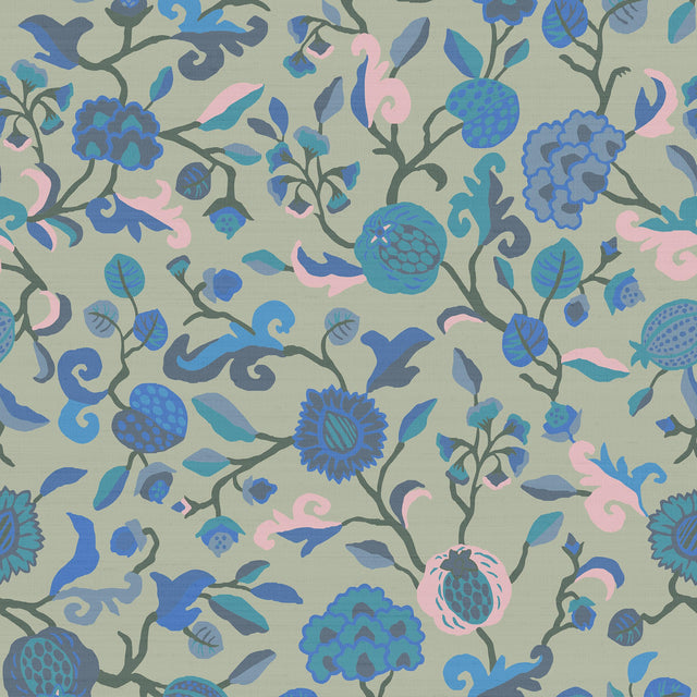 Armani Bayadere Blue Wallpaper