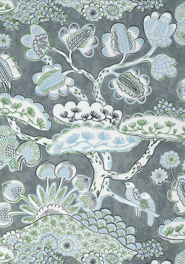 Thibaut NIKKO PLAIN Light Blue Wallpaper