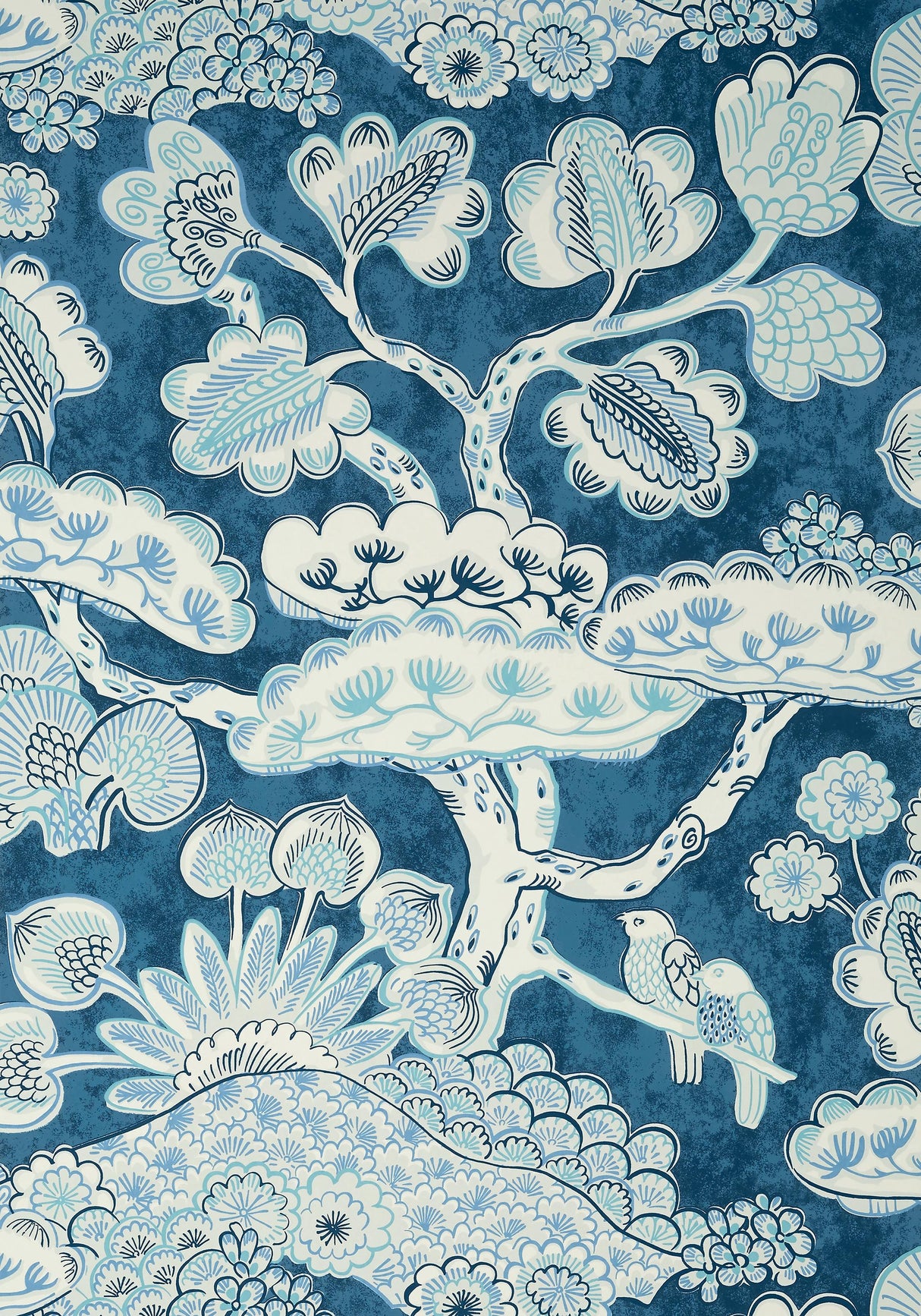 Thibaut NIKKO PLAIN Grey/White Wallpaper