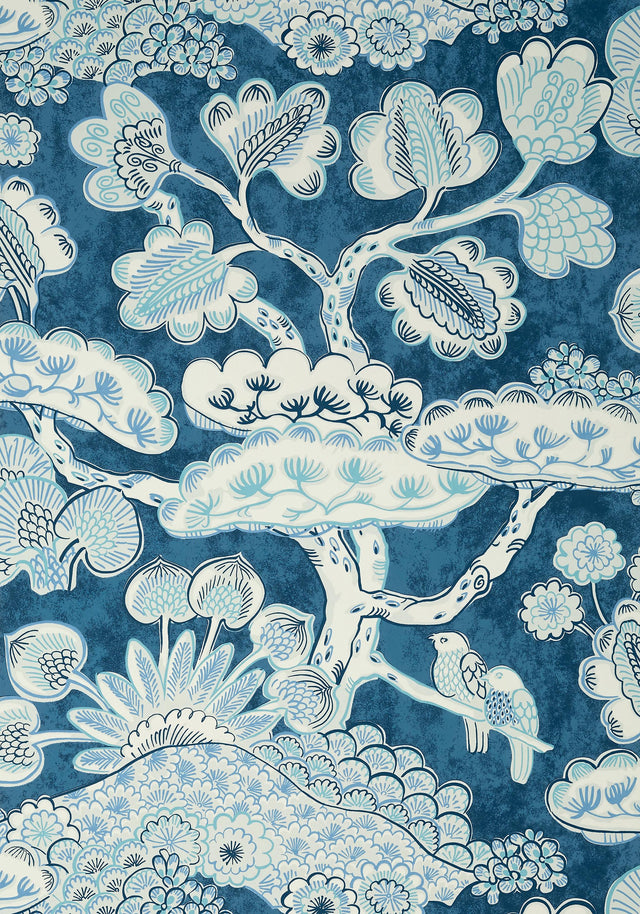Thibaut NIKKO PLAIN Grey/White Wallpaper