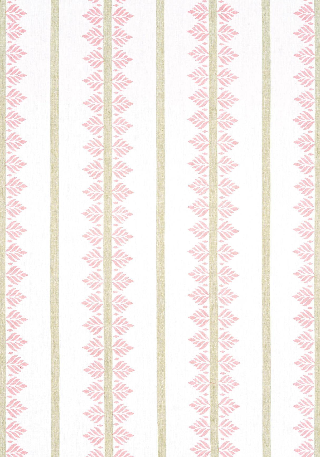 Anna French FERN STRIPE Blush Fabric