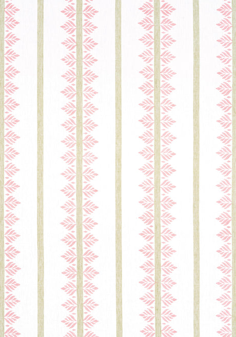 Anna French FERN STRIPE Blush Fabric