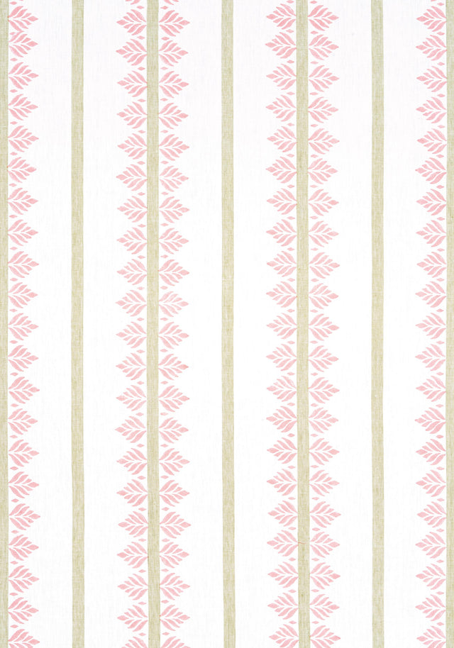 Anna French FERN STRIPE Blush Fabric
