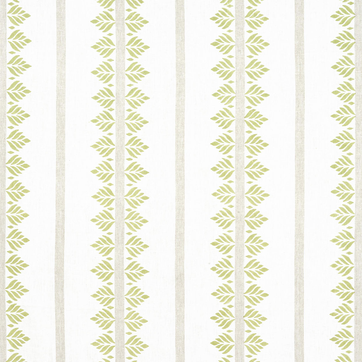 Anna French Fern Stripe Green Fabric