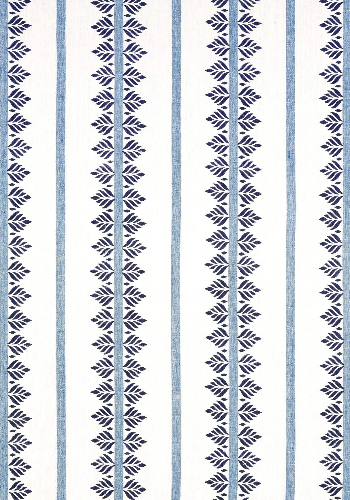 Anna French FERN STRIPE Navy Fabric