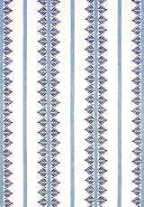 Anna French FERN STRIPE Navy Fabric
