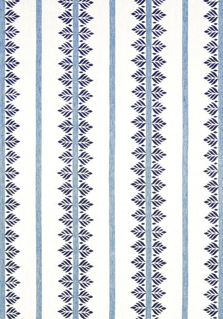 Anna French FERN STRIPE Navy Fabric