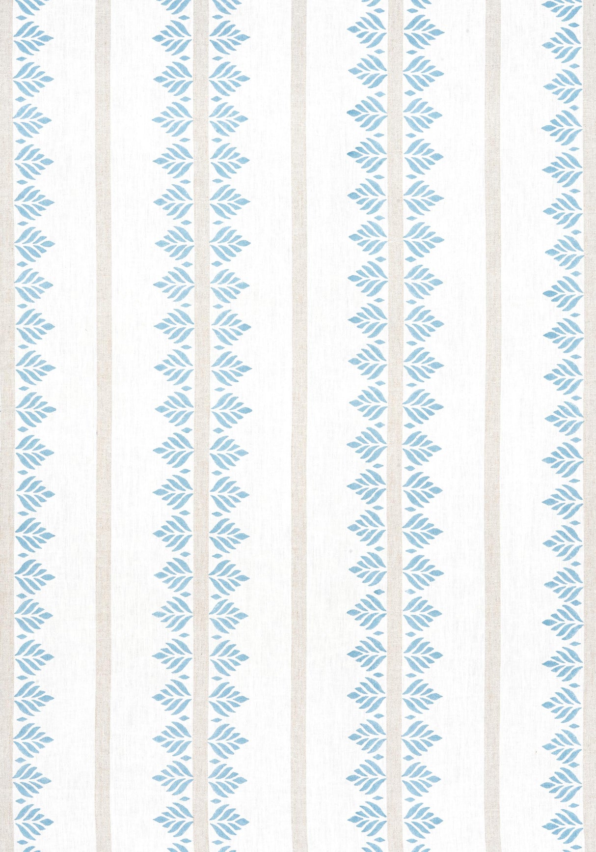 Anna French FERN STRIPE Spa Blue Fabric