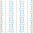 Anna French Fern Stripe Spa Blue Fabric
