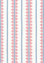 Anna French FERN STRIPE Red and Blue Fabric
