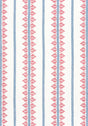 Anna French FERN STRIPE Red and Blue Fabric