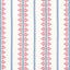 Anna French Fern Stripe Red And Blue Fabric