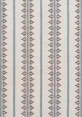 Anna French FERN STRIPE Brown and Slate Fabric
