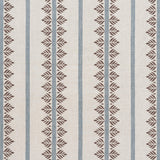 Anna French Fern Stripe Brown And Slate Fabric