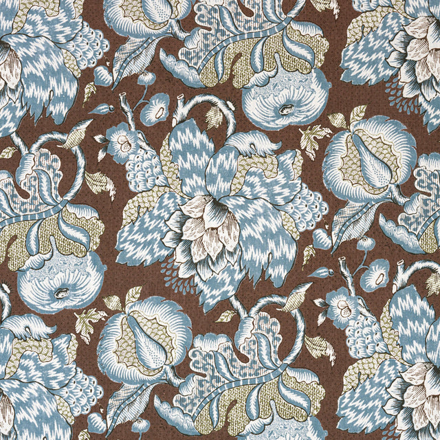 Anna French Westmont Brown And Slate Fabric