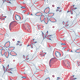Anna French Indienne Hazel Red And Blue Fabric