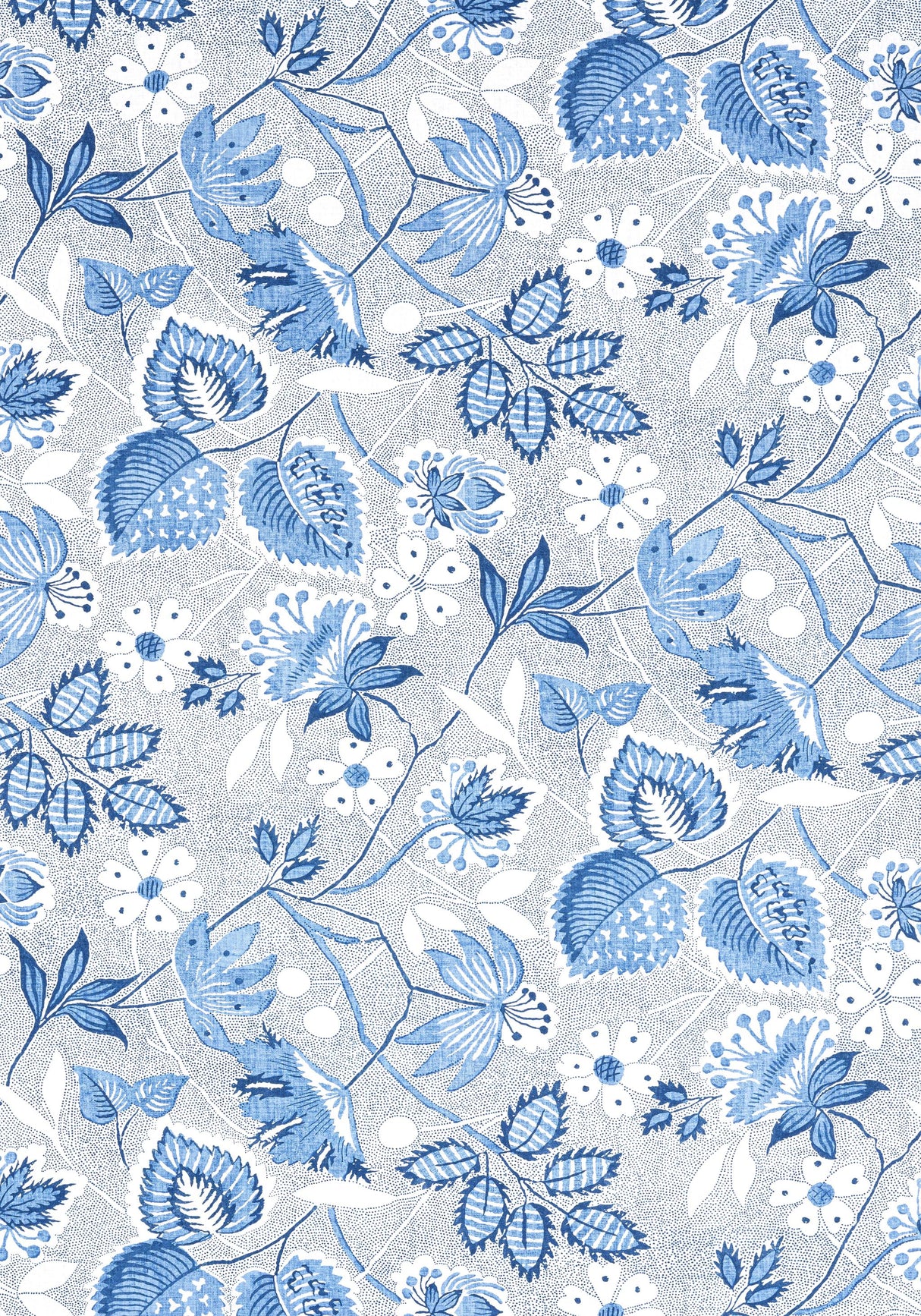 Anna French INDIENNE HAZEL Blue Fabric