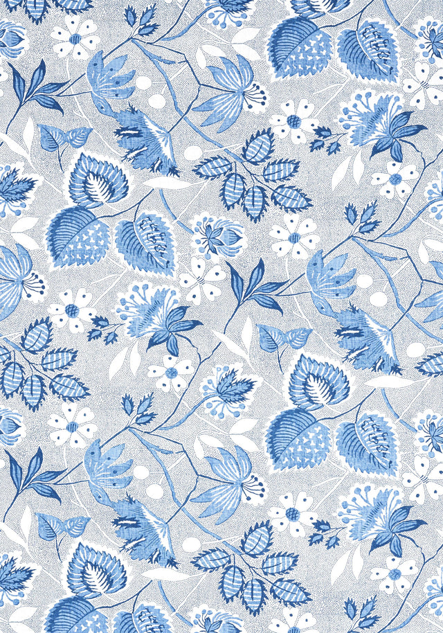 Anna French INDIENNE HAZEL Blue Fabric