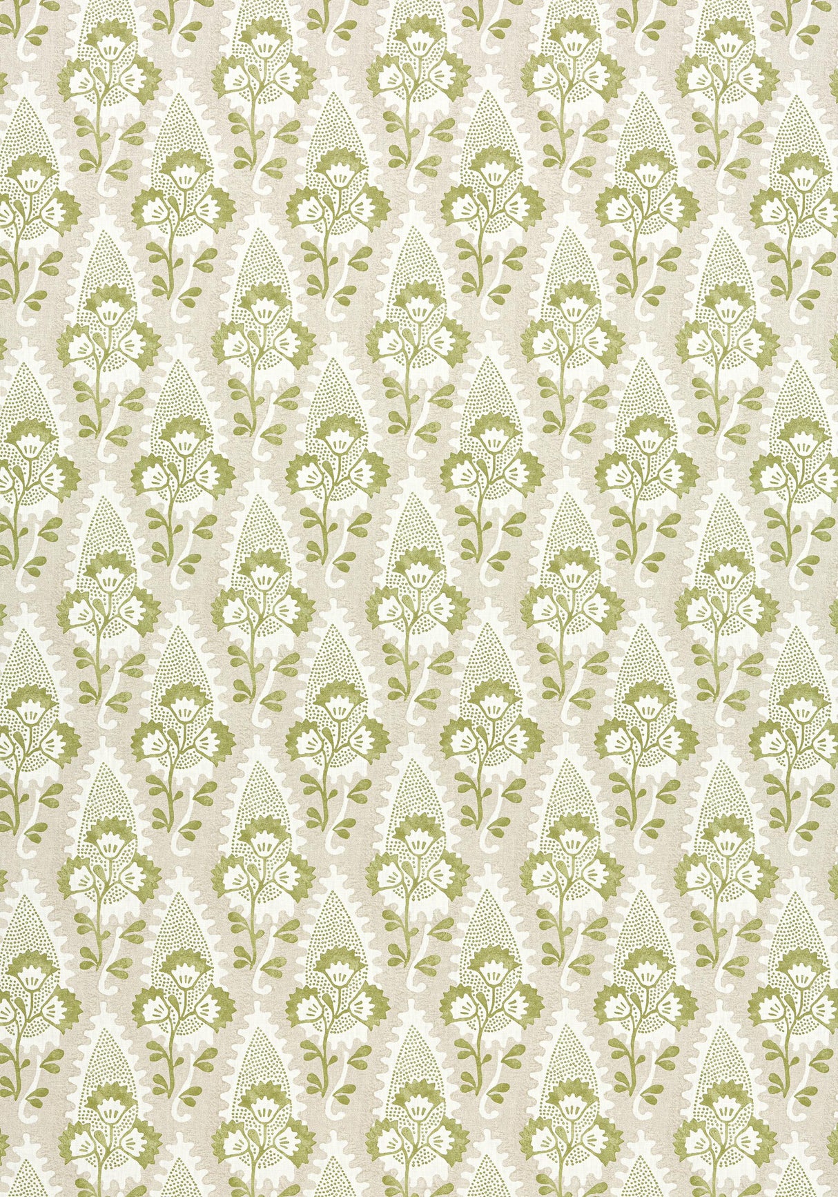 Anna French CORNWALL Green and Beige Fabric