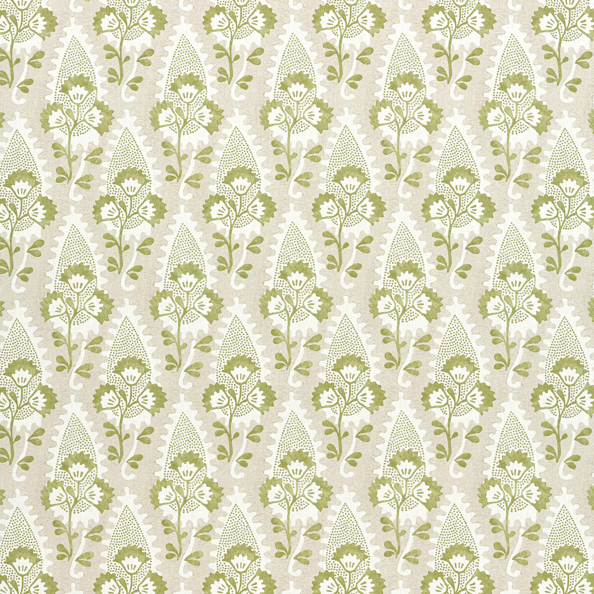 Anna French Cornwall Green And Beige Fabric