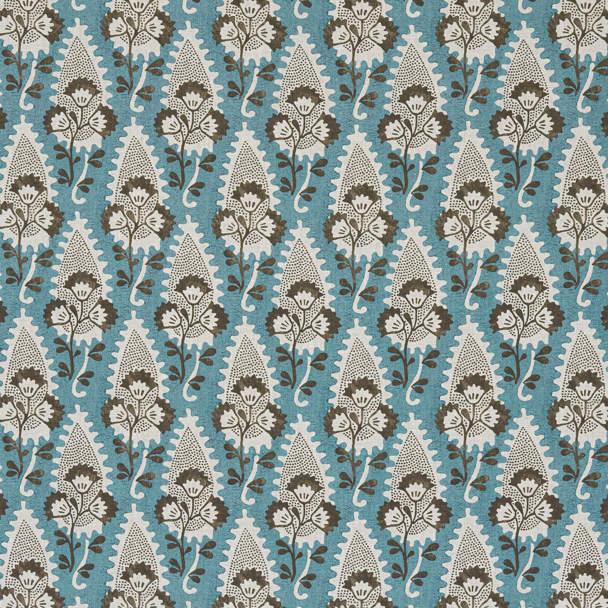 Anna French Cornwall Brown And Slate Fabric