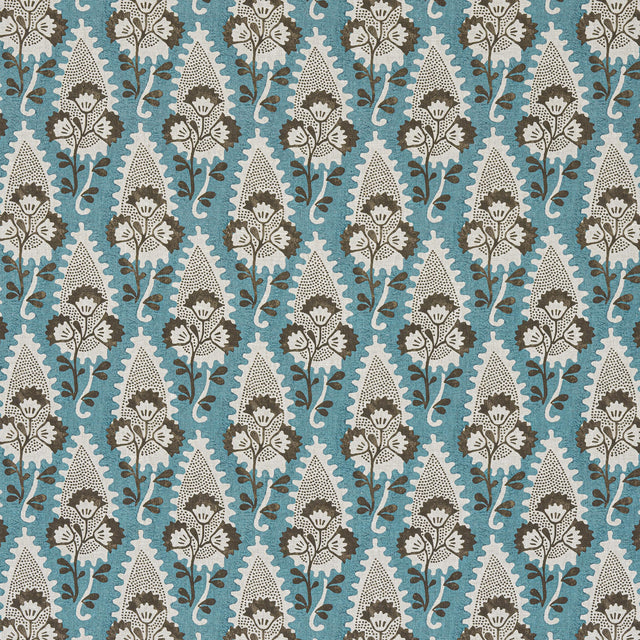 Anna French Cornwall Brown And Slate Fabric