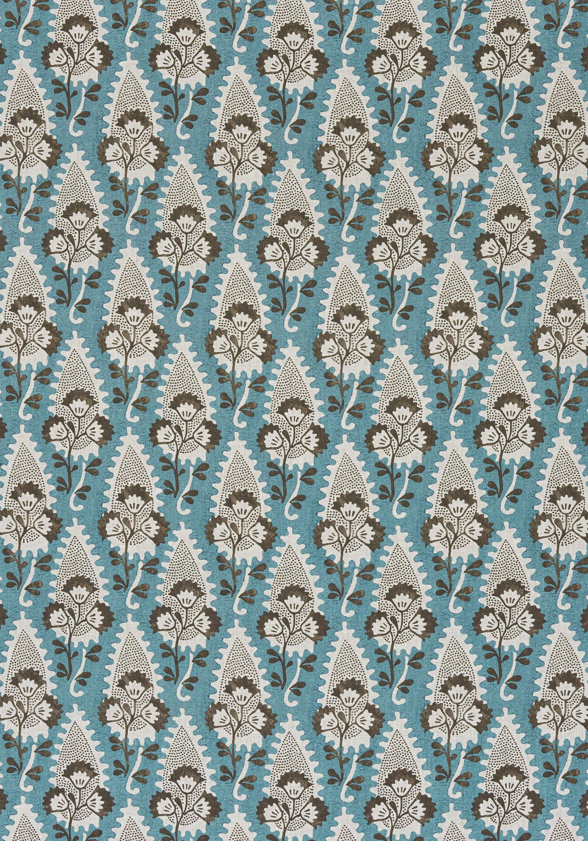 Anna French CORNWALL Brown and Slate Fabric