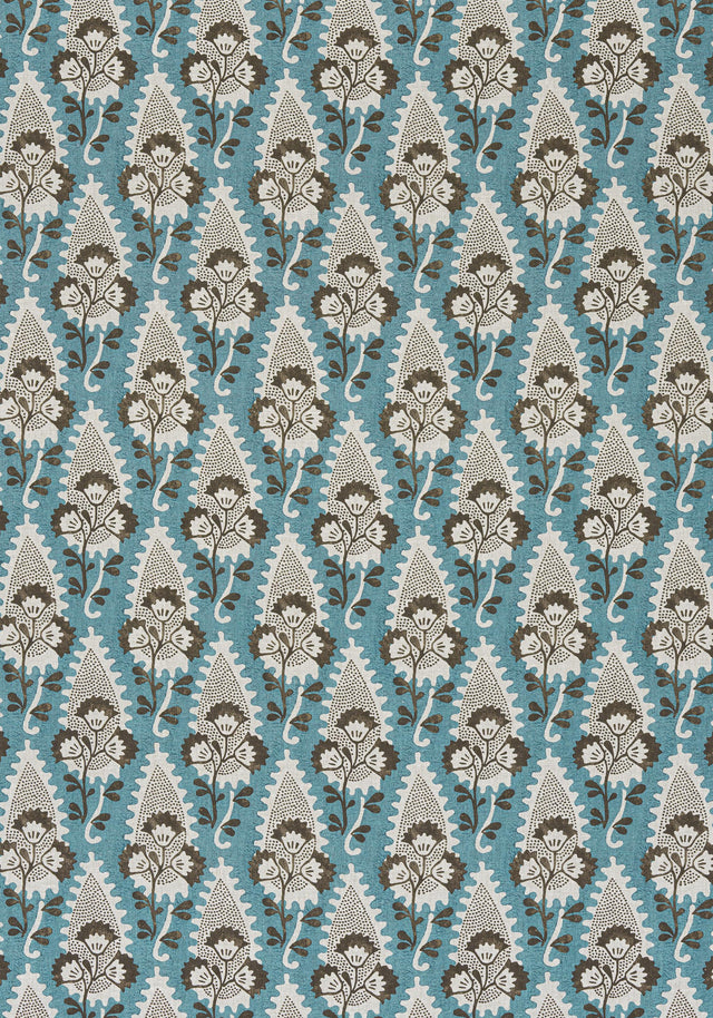 Anna French CORNWALL Brown and Slate Fabric